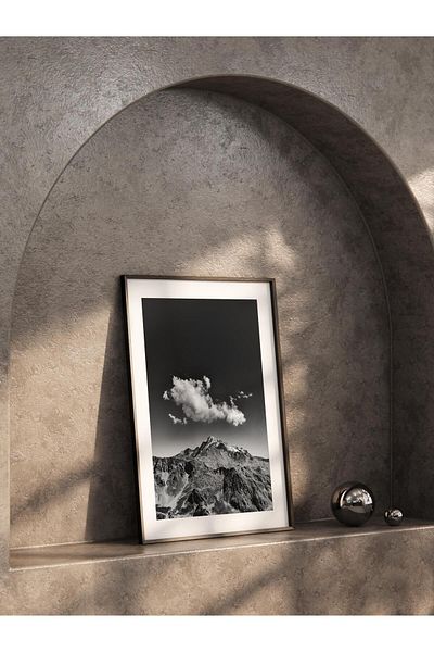 Postifull Ασπρόμαυρη αφίσα HD Photo Frameless - Διακόσμηση τοίχου σαλονιού και κουζίνας Νο:35