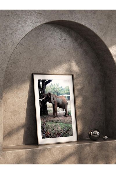 Postifull Frameless Poster, Animals & Safari Painting No:50, Hd Photo, Living Room, Kitchen Wall Decor Poster