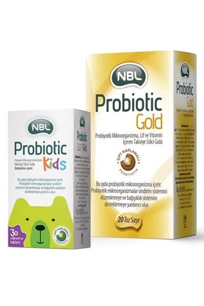 NBL Probiotic Gold 20 - Sachet and Probiotic Kids 30 Tablets