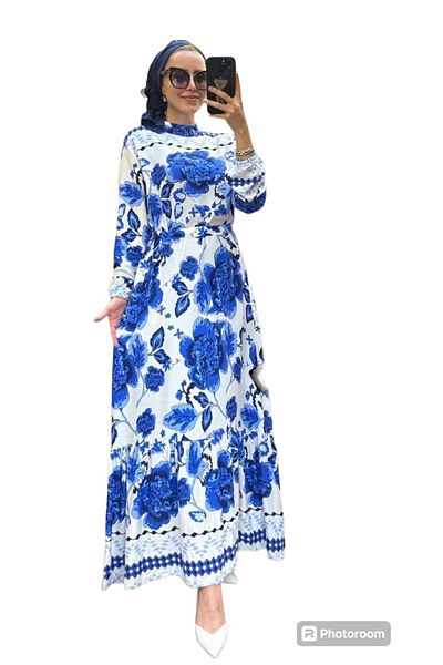 Serra Butik Patterned Floral Dress