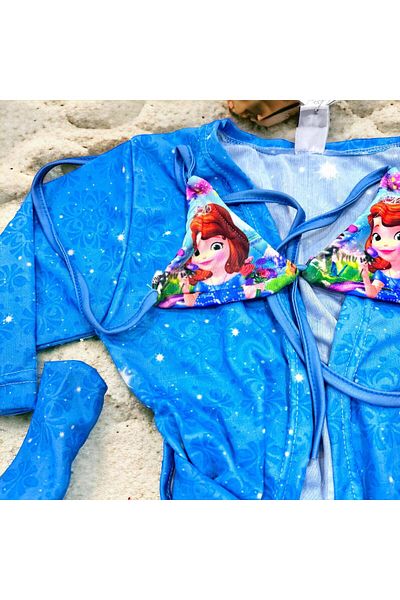 Esterella Girl's Pareo Bikini Set