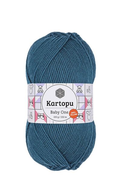 Kartopu Baby One Antipilling 100g Βενζίνη Χρώμα Πλεκτό Χέρι - 1467