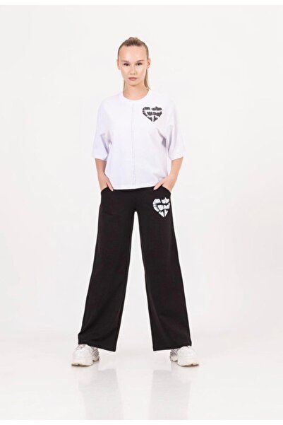 LOCO LOCO طقم تي شيرت مطبوع ناعم للفتيات الصغيرات من LIMI وبنطلون فضفاض