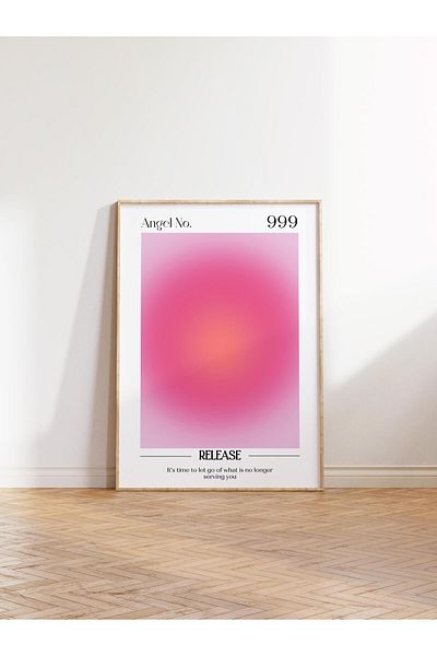 Postifull Aura Series NO:5 - 999 Release Angel Number Έγχρωμη αφίσα - Τέχνη χαρτί