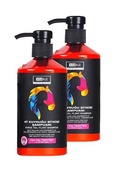 Mara 500 ml 2 Pieces Horse Tail Herb All Hair Types Shampoo