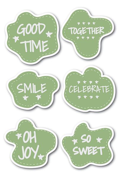 Postifull Motivational Themed Sticker Set - 6 Piece Sticker Set - Phone, Tablet, Notebook Laptop Compatible Sticker