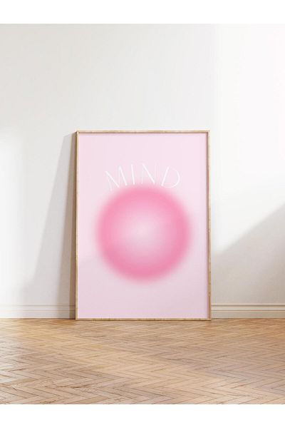 Postifull Aura Series NO:21 - Mind: Pink Circle και Αγγελικός αριθμός έγχρωμη αφίσα χωρίς πλαίσιο