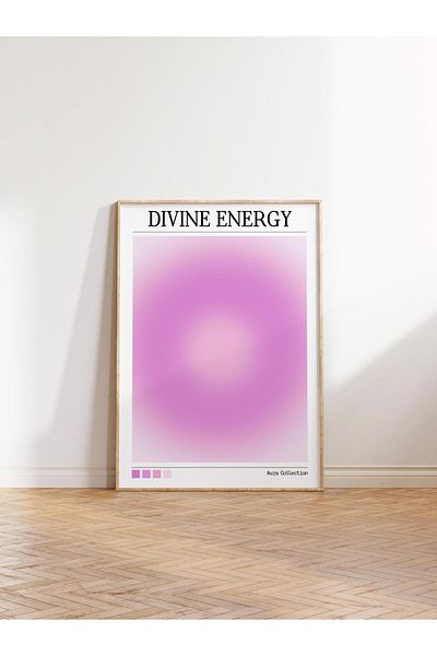 Postifull Aura Series NO:178 - Divine Energy Pink Angel Number Έγχρωμη αφίσα χωρίς πλαίσιο