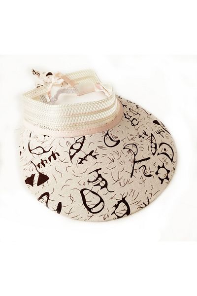Betülce Patterned Cloth Visor