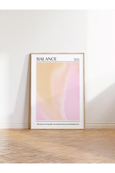 Postifull Aura Series NO:208 - Balance, Angel Number, Έγχρωμη αφίσα χωρίς πλαίσιο
