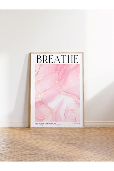 Postifull Aura Series NO:176 - Breathe Pink Angel Number Έγχρωμη αφίσα χωρίς πλαίσιο