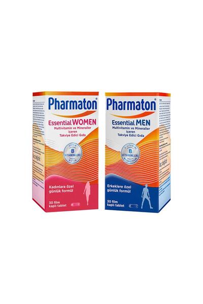 Pharmaton Essential Women Ve Essential Men Takviye Edici Gıda 30 Tablet