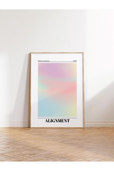 Postifull Aura Series NO:186 - Μικτή αφίσα Aura και Αγγέλου με έγχρωμο πλαίσιο