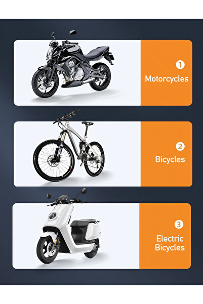 güvenlisepet Motosiklet, Elektrikli Scooter,  E-Bike , Bisiklet Telefon Tutucu Gidona Bağlantılı /Çevirmeli Kilit