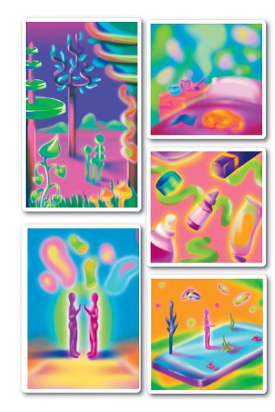 Postifull Space Themed Sticker Set - 5 Piece Sticker Set - Phone, Tablet, Notebook Laptop Compatible Sticker