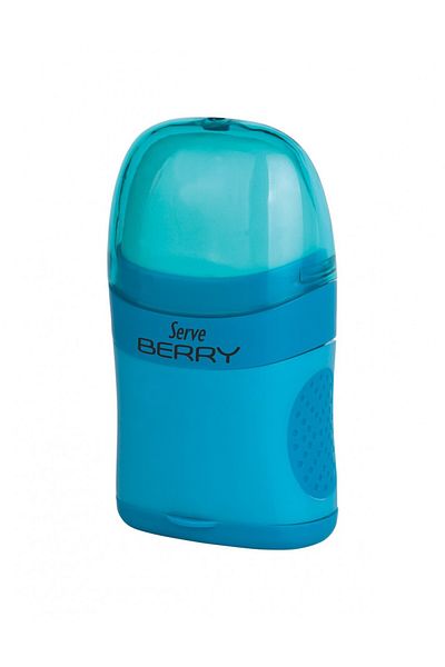 Serve Острилка за гумичка Berry Eraser, флуоресцентно синя
