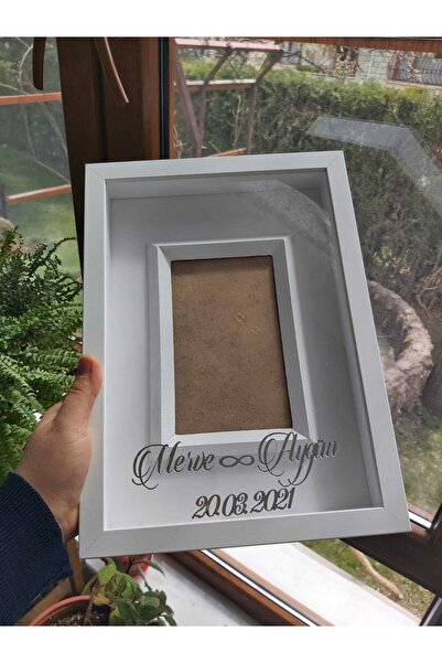 Verda Çerçeve Yeni Model 25x35 Cm Beyaz Fotoğraf Alanlı Model Tasarım Anı Çer...