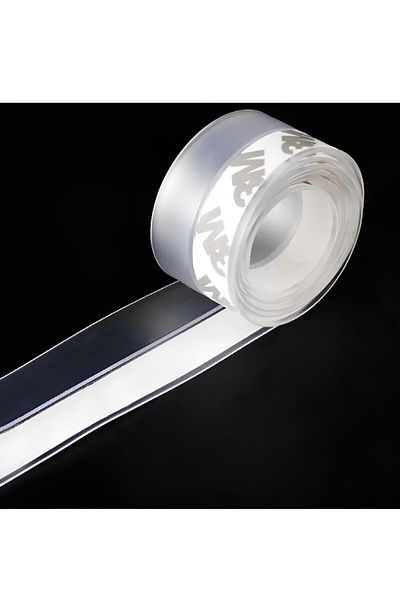 BABAWİCK 6 Meters Transparent Windproof Silicone Sealing Strip Door Sealing Strip Window Tape