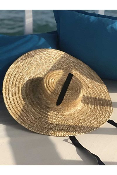Tezzgelsin Ολόσωμη φόρμα Thin Maxi Φυσικό Ψάθινο Καπέλο