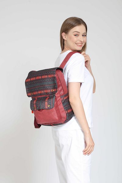Street Bag Raven Ethnic - Καθημερινό σακίδιο πλάτης με μοτίβο Bohemian, Χρήση για ταξίδια και κάμπινγκ