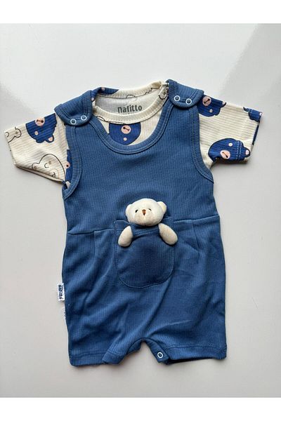 Bumbo All My Modam Short Sleeve Summer Jumpsuit with Teddy Bear