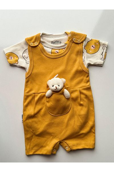 Bumbo All My Modam Short Sleeve Summer Jumpsuit with Teddy Bear