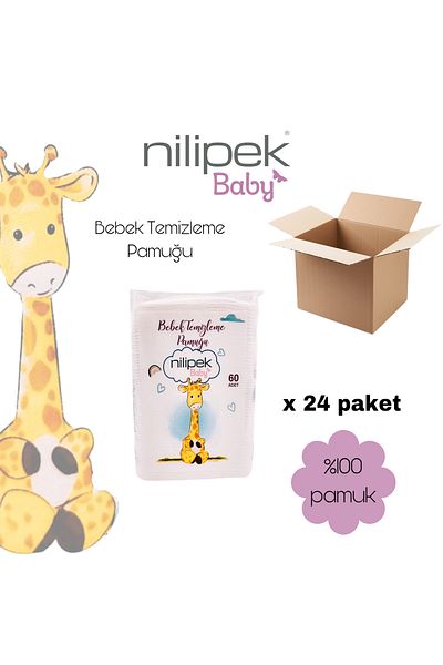 Nilipek baby 1 Box Baby Cleaning Cotton - 24 Packs