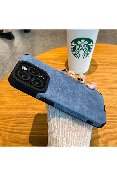bbtech İphone 13 PRO ile Uyumlu Suni Süet Kamera Korumalı Lion Case