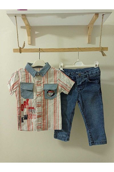 Babyboy New York City Shirt-Jeans Trousers Set