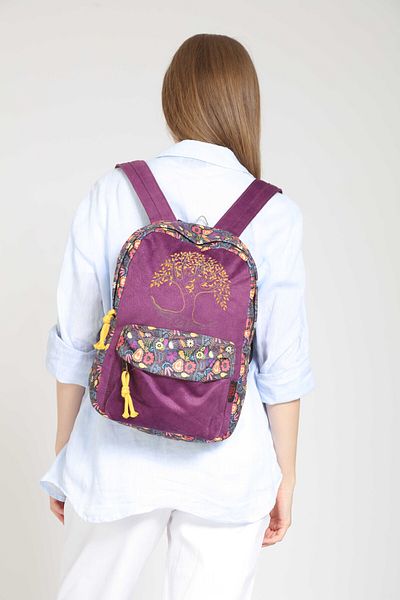 Street Bag Ethnic Αυθεντικό Κέντημα Σακίδιο πλάτης - Καθημερινή χρήση ταξιδιού