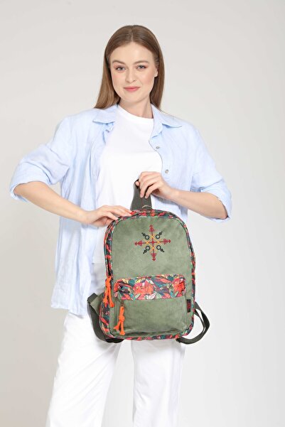 Street Bag Nubi Etnik Otantik Bohem Nakışlı Desenli Sırt Çantası Günlük Seyahat Kullanım