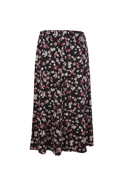 TUSSE Large Size Women's Skirt - Printed Pattern, RuBBer Waist, Segmented Woven