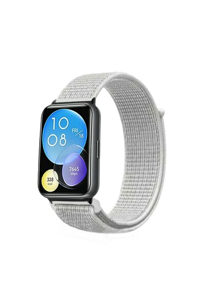 FirstModel Huawei Watch Fit 2 Uyumlu Cırtlı Bant Kordon Pim Çevirici Aparat I...