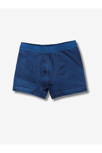 Perakids Boy's Navy Blue Gray Boxer Briefs Underwear Set of 6