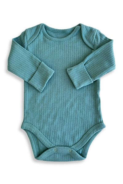 Stork Qiza Unisex Long Sleeve Self-Booties - Baby Bodysuit
