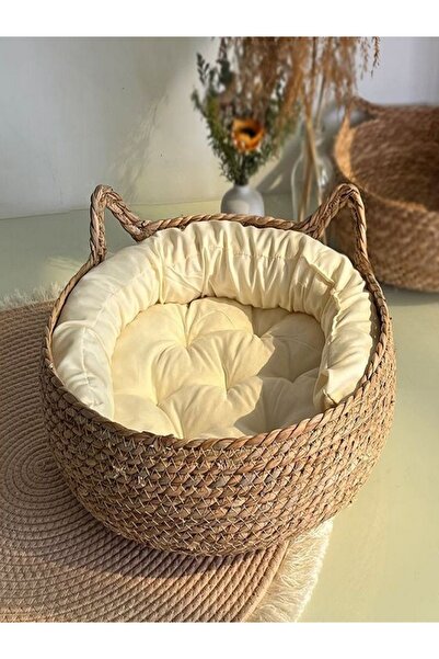 karelim home Kedi Köpek Evi Kedi Köpek Sepeti Kedi Köpek Yatağı 38 X 8