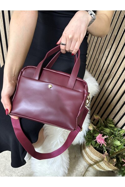 Nstil Бордова жіноча сумка - чотирикишкова, з регульованими ременями, стильна...