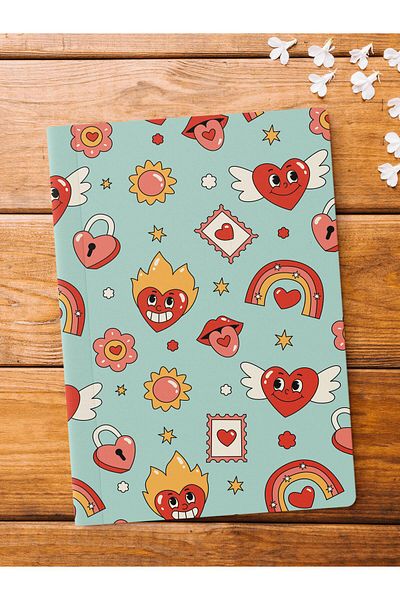 Postifull Caiet Groovy - 64 de coli, blocnotes de dimensiune 14*21 cm