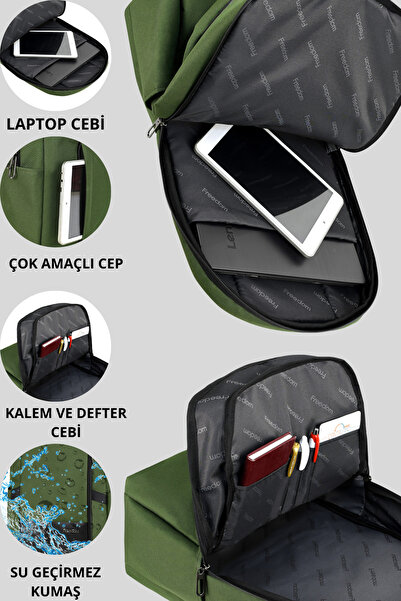 Çantaland Freedom Laptop Korumalı Sırt Çantası, Üniversite, Lise ve Ortaokul Çantası