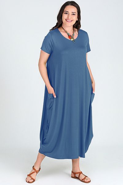 Curvy Trend Φόρεμα Jumbo με κοντό μανίκι