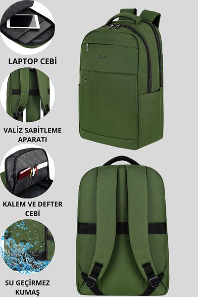 Çantaland Freedom Laptop Protected Backpack, College, High School and Middle School Bag
