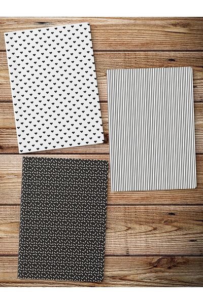Postifull Unlined Notebook Set, 3 Notepads, Notebook Journal Set, Memory Book, 64 Pages Medium Size