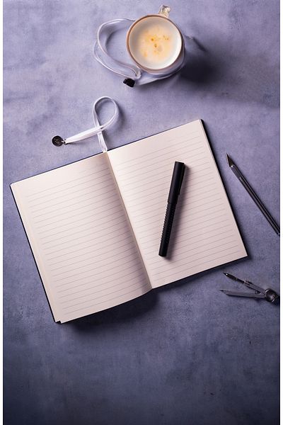 Victoria's Journals Smyth Classic Flexible Cover Striped Notebook, 14.8x21 cm -Gray