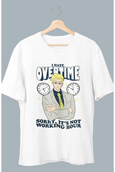 Fuddy Moda Oversize kroj JJK Nanami Mrzim prekovremeni rad Štampano T-shirt ,...