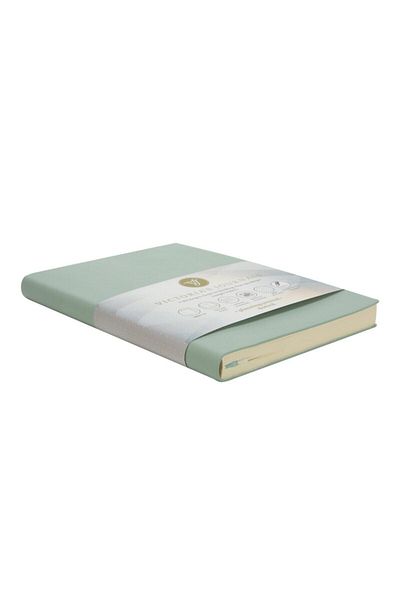 Victoria's Journals Smyth Pastel Caiet cu linii cu frunze groase nedatat 15x21 cm (A5) Albastru