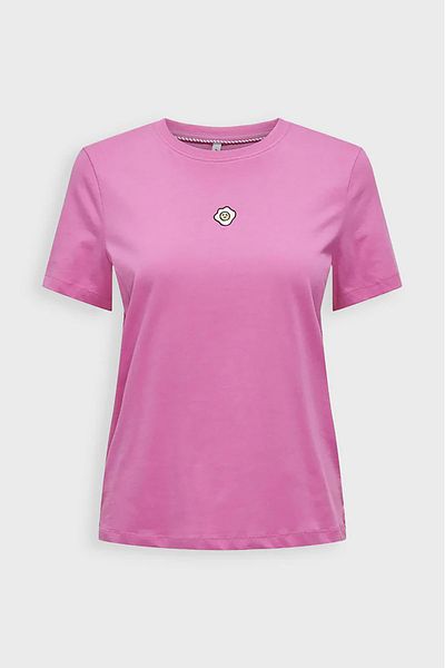ONLY Tricou cu mânecă scurtă pentru femei Onlfoodie cu imprimeu și text 100% bumbac 15316728 roz