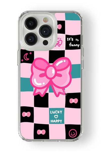 Multitronic Lucky Happy Design Printed Transparent Case Compatible with iPhon...