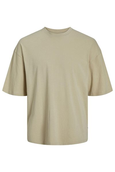 Jack & Jones Ανδρικό μπλουζάκι Jorgrand Crew Neck 100% βαμβακερό Oversize 12253993 Μπεζ