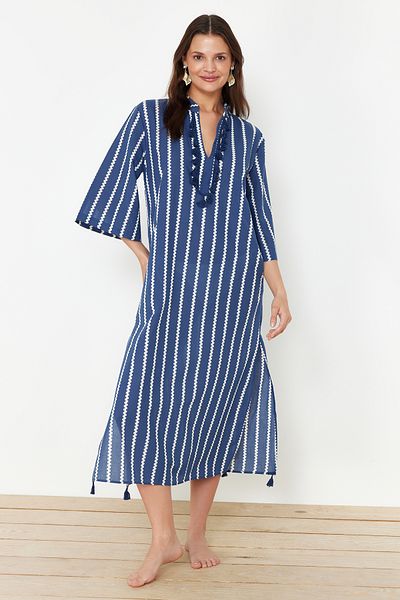 Trendyol Collection Striped Maxi Woven Kimono&Kaftan TBESS20KM0024