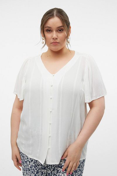 Veromoda Curve VMCKANVA SS TOP WVN GA CUR